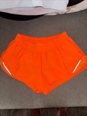 lululemon athletica Women’s Neon Orange Athletic Shorts